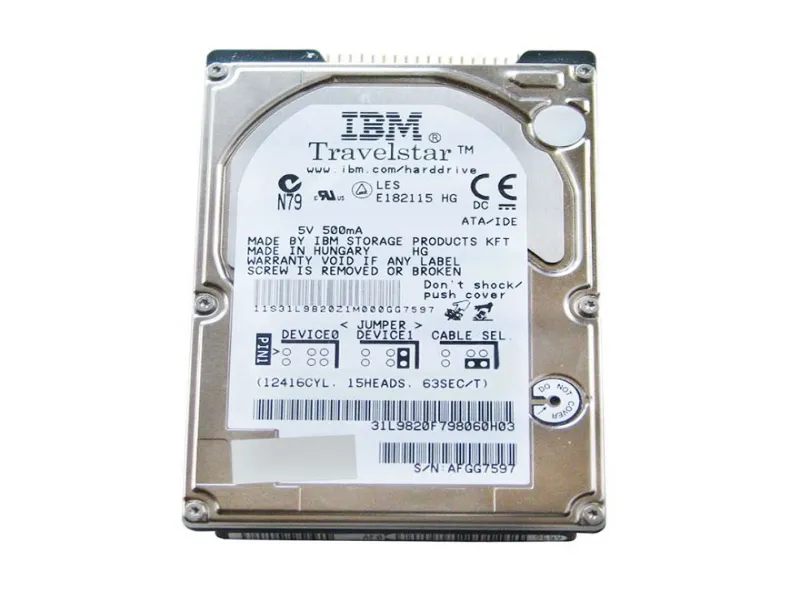 08K9592 IBM 30GB 4200RPM IDE / ATA-100 2MB Cache 2.5-in...