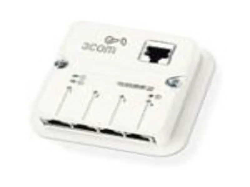 3CNJ205 3Com IntelliJack NJ205 Ethernet Switch 4 x 10/1...