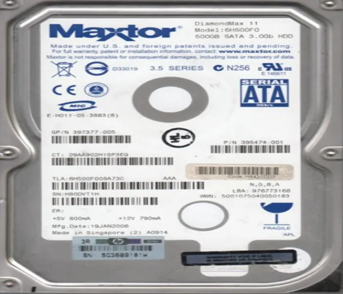 6L120M0 Maxtor 120GB 7200RPM SATA 8MB Cache 3.5-inch Ha...