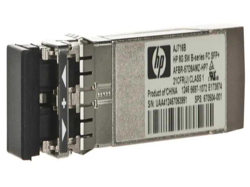 AJ716B HP B-Series 8GB Short Wave Fiber Channel (FC) Tr...