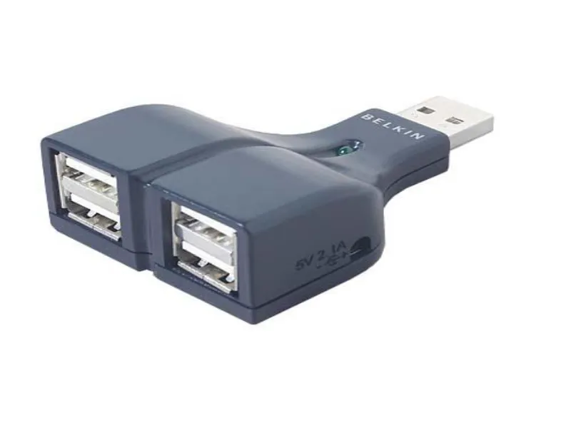 F5U218VMOB Belkin 4-Port USB 2.0 Thumb Hub Use 2 Device...