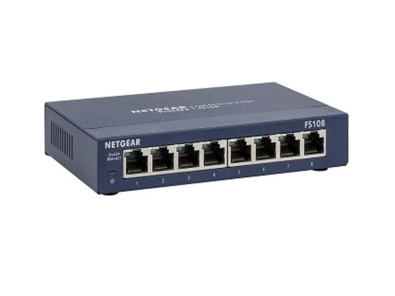 FS108NA Netgear 8-Port 10/100Base-TX Fast Ethernet Swit...